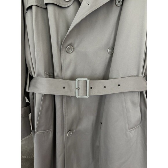 Harbor Light Trench Coat XL Men 46R Tan Brown Zip Out Lining Classic Tradition - Picture 4 of 11